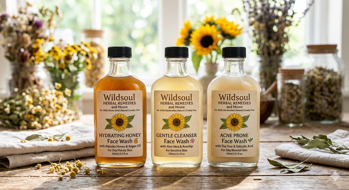 All natural face wash
