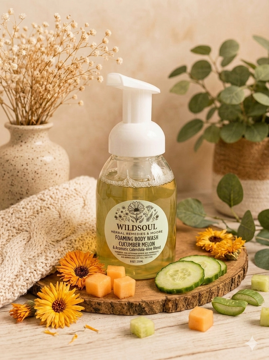 Herbal homeopathic body wash